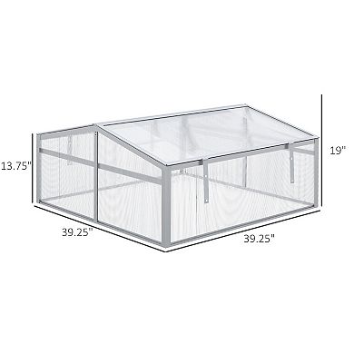 39" Portable Greenhouse Cold Garden Frame Plants Seeding Raised Outdoor