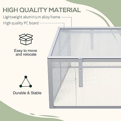 39" Portable Greenhouse Cold Garden Frame Plants Seeding Raised Outdoor