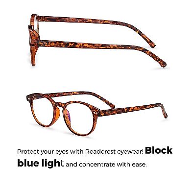 Round Blue Light Blocking Reading Glasses