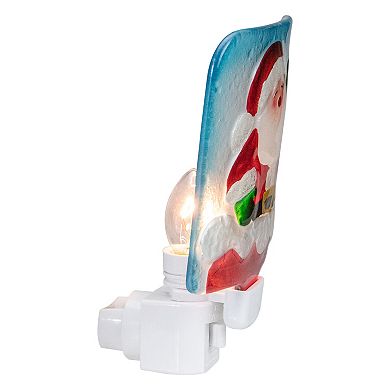 6" Red and White Santa Claus Christmas Night Light