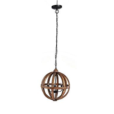 29" Brown Four-Light Pratt Sphere Chandelier