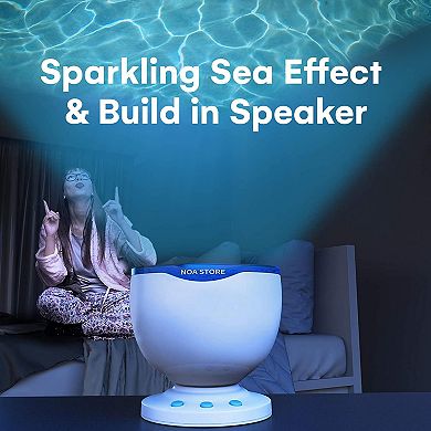 Sensory LED Light Projector Toy with Relaxing Night Music Projection for Autism