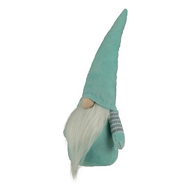 12" Sky Blue and White Spring Gnome