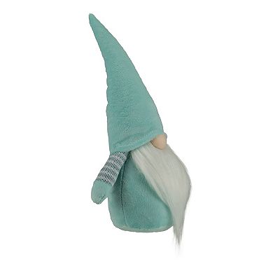 12" Sky Blue and White Spring Gnome