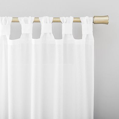Sonoma Goods For Life® 2-Pack Hayes Wrap Tab Semi Sheer Window Curtain