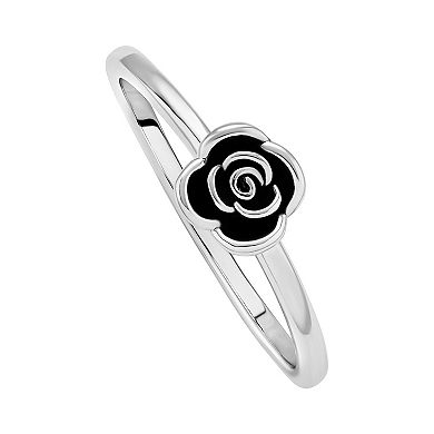 PRIMROSE Sterling Silver Rose Band Ring