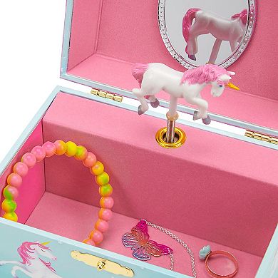 Musical Jewelry Storage Box with Spinning Unicorn and The Beautiful Dreamer Tune for Girls