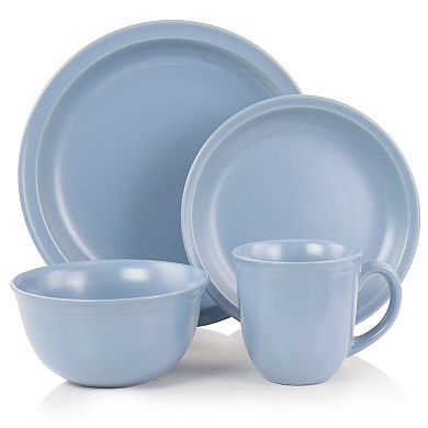 Gibson Home 16 Piece Siam Stoneware Dinnerware Set