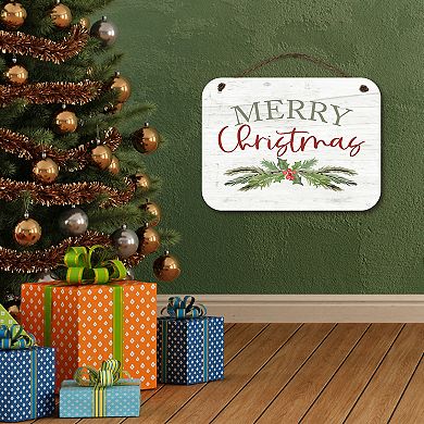 COURTSIDE MARKET Merry Christmas Sign Wall Decor