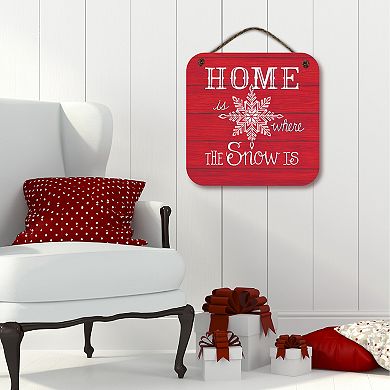 COURTSIDE MARKET Home Snow Sign Wall Decor