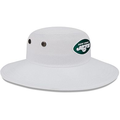 Men's New Era White New York Jets 2023 NFL Training Camp Panama Bucket Hat