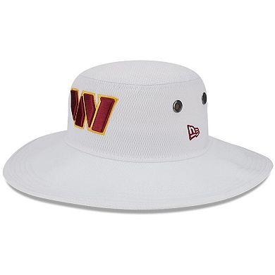 Men's New Era White Washington Commanders 2023 NFL Training Camp Panama Bucket Hat