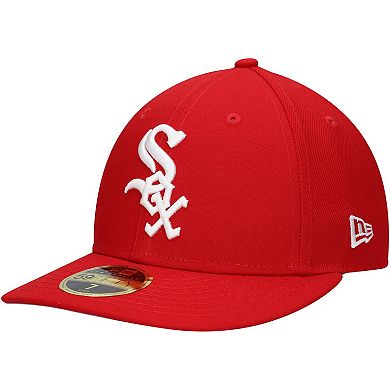 Men's New Era Scarlet Chicago White Sox Low Profile 59FIFTY Fitted Hat