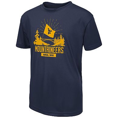 Youth Colosseum Navy West Virginia Mountaineers Fan T-Shirt