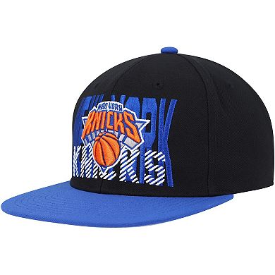 Men's Mitchell & Ness Black New York Knicks SOUL Cross Check Snapback