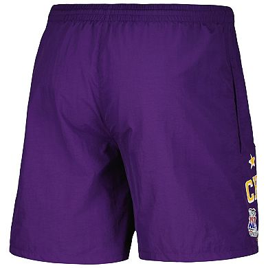 Men's Mitchell & Ness Purple Los Angeles Lakers Heritage Shorts