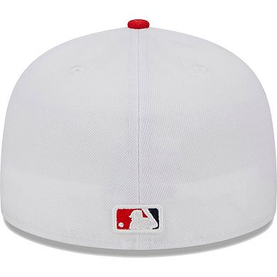 Men's New Era White/Red St. Louis Cardinals Optic 59FIFTY Fitted Hat
