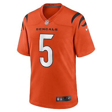 Men's Nike Tee Higgins Orange Cincinnati Bengals Alternate Game Player Jersey