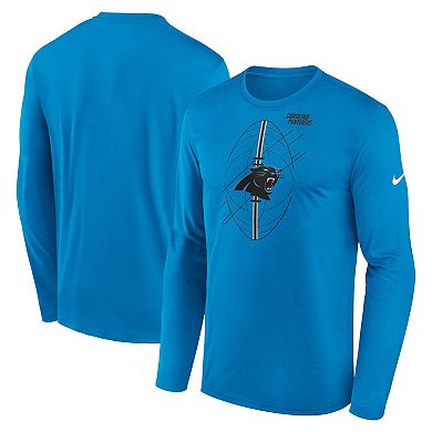 Men's Nike Blue Carolina Panthers Legend Icon Long Sleeve T-Shirt