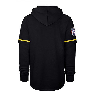 Men's '47 Navy Milwaukee Brewers Shortstop Pullover Hoodie