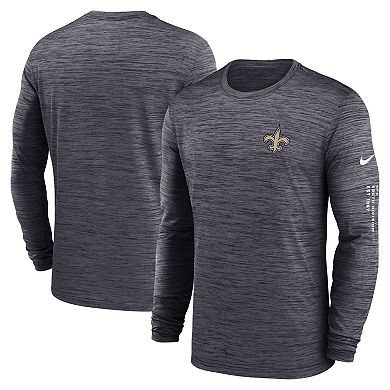 Men's Nike  Black New Orleans Saints Velocity Long Sleeve T-Shirt