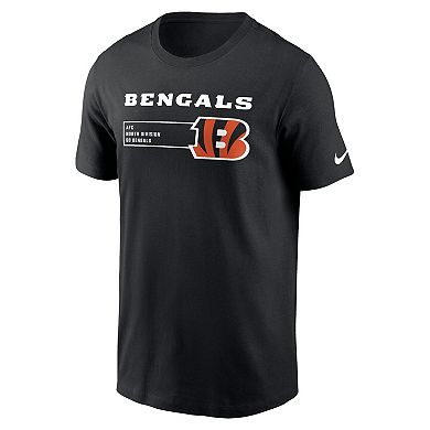 Men's Nike Black Cincinnati Bengals Division Essential T-Shirt