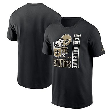 Men's Nike  Black New Orleans Saints Lockup Essential T-Shirt