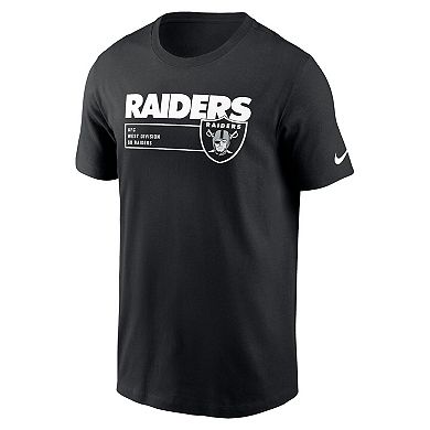 Men's Nike Black Las Vegas Raiders Division Essential T-Shirt