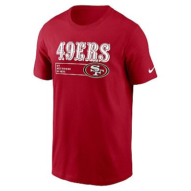 Men's Nike Scarlet San Francisco 49ers Division Essential T-Shirt