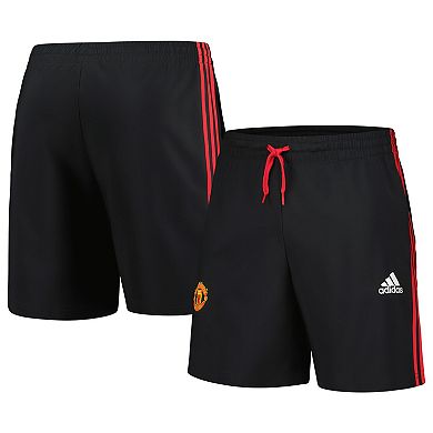 Men's adidas  Black Manchester United DNA Shorts