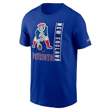 Men's Nike  Royal New England Patriots Lockup Essential T-Shirt