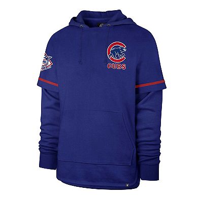 Men's '47 Royal Chicago Cubs Shortstop Pullover Hoodie