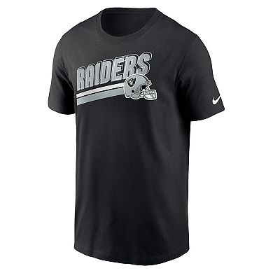 Men's Nike Black Las Vegas Raiders Essential Blitz Lockup T-Shirt