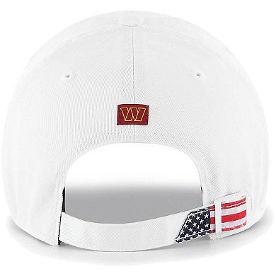 Men's '47 White Washington Commanders Homeland Clean Up Adjustable Hat