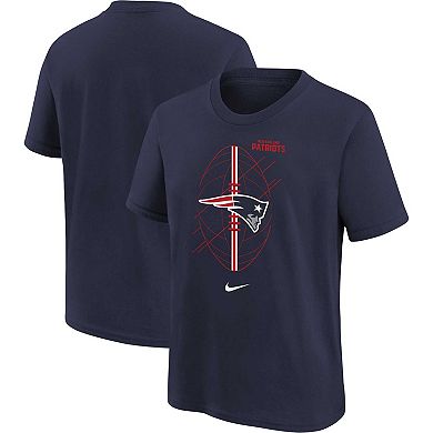 Preschool Nike Navy New England Patriots Icon T-Shirt