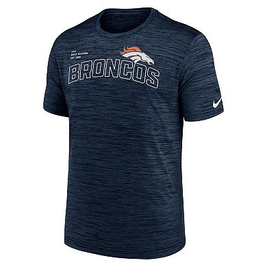 Men's Nike  Navy Denver Broncos Velocity Arch Performance T-Shirt