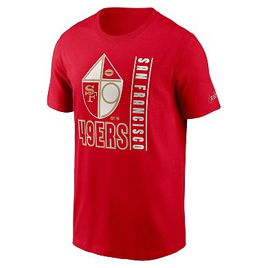 Men's Nike  Scarlet San Francisco 49ers Lockup Essential T-Shirt