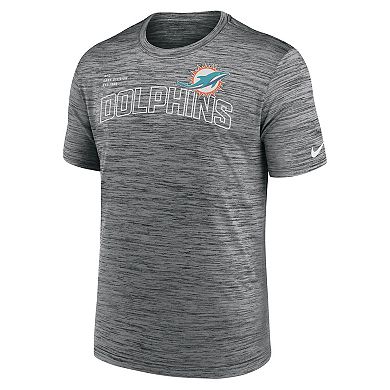 Men's Nike  Anthracite Miami Dolphins Velocity Arch Performance T-Shirt