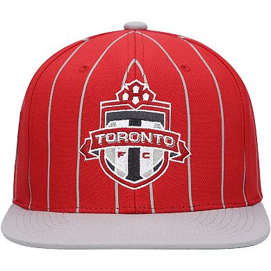 Men's Mitchell & Ness Red Toronto FC Team Pin Snapback Hat