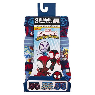 Toddler Boy Marvel Spidey and His Amazing Friends 3-Pack Athletic Boxer Briefs