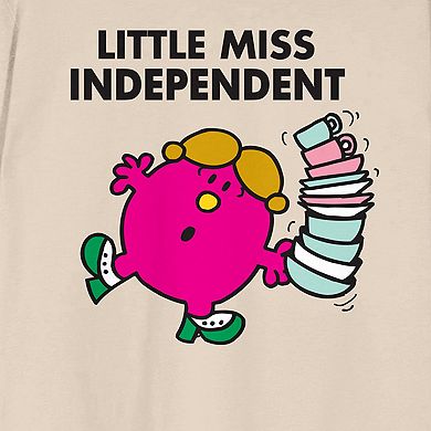 Juniors' Mr. Men And Little Miss Independent Graphic Tee