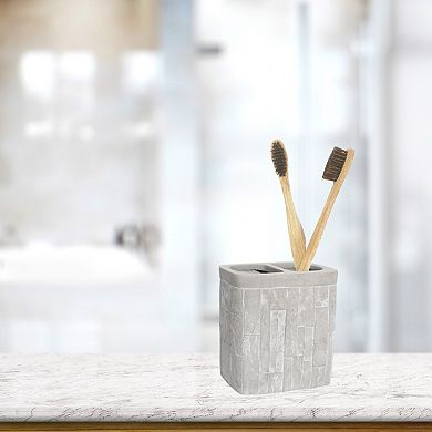 Sweet Home Collection Avalon Bath Accessory Collection Concrete Bathroom Toothbrush Holder