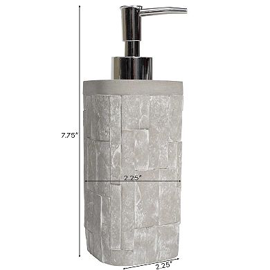 Riverbrook Home Avalon Bath Collection Concrete Bathroom Lotion or Soap Dispenser