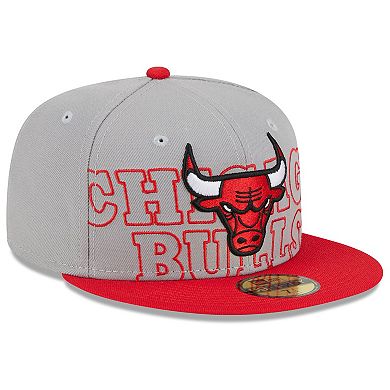 Men's New Era  Gray/Red Chicago Bulls 2023 NBA Draft Two-Tone 59FIFTY Fitted Hat