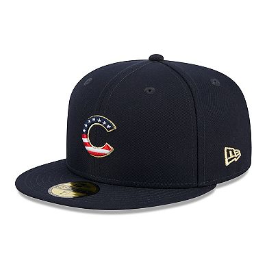 Men's New Era  Navy Chicago Cubs 2023 Fourth of July 59FIFTY Fitted Hat