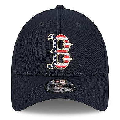 Men's New Era  Navy Boston Red Sox 2023 Fourth of July 9FORTY Adjustable Hat