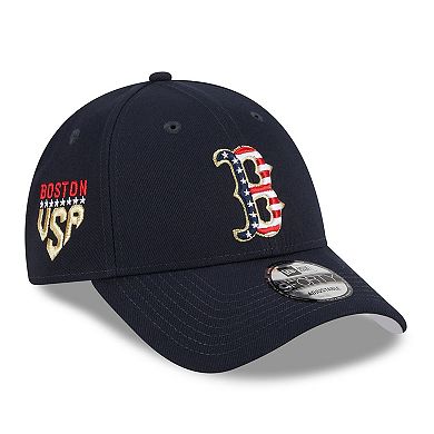 Men's New Era  Navy Boston Red Sox 2023 Fourth of July 9FORTY Adjustable Hat