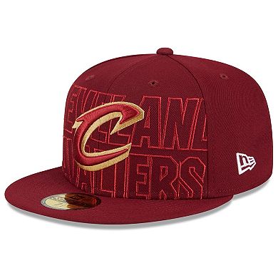 Men's New Era  Wine Cleveland Cavaliers 2023 NBA Draft 59FIFTY Fitted Hat