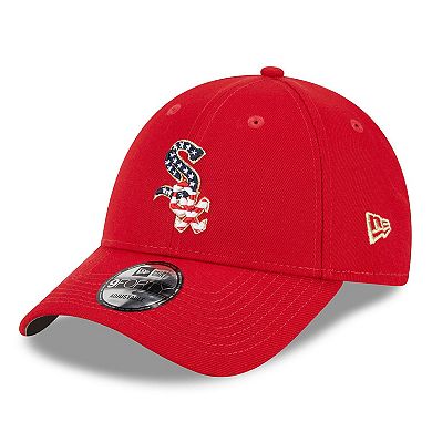 Men's New Era  Red Chicago White Sox 2023 Fourth of July 9FORTY Adjustable Hat