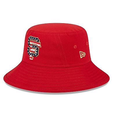 Men's New Era  Red San Francisco Giants 2023 Fourth of July Bucket Hat